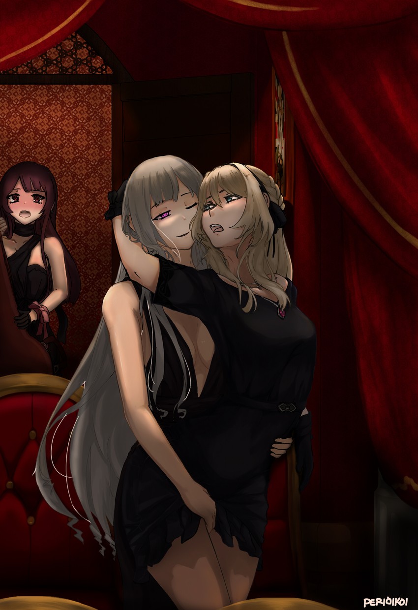 ak-12, an-94, and wa2000 (girls' frontline) drawn by perioikoi