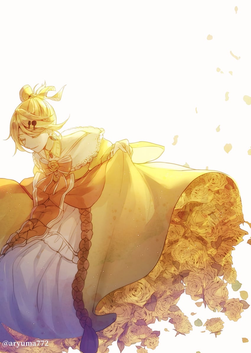 kagamine rin and riliane lucifen d'autriche (vocaloid and 2 more) drawn by aryuma772