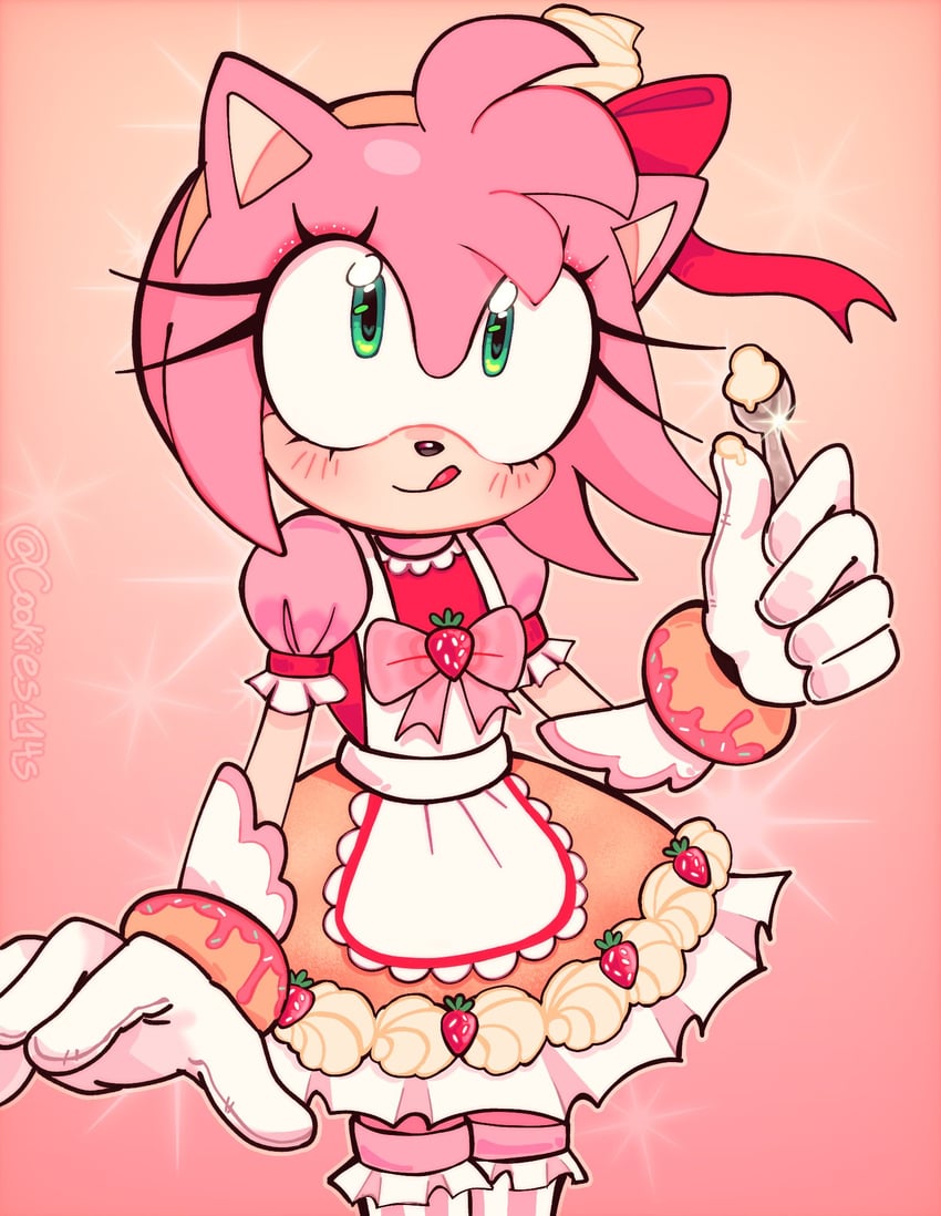 amy rose (sonic and 2 more) drawn by cookies114s