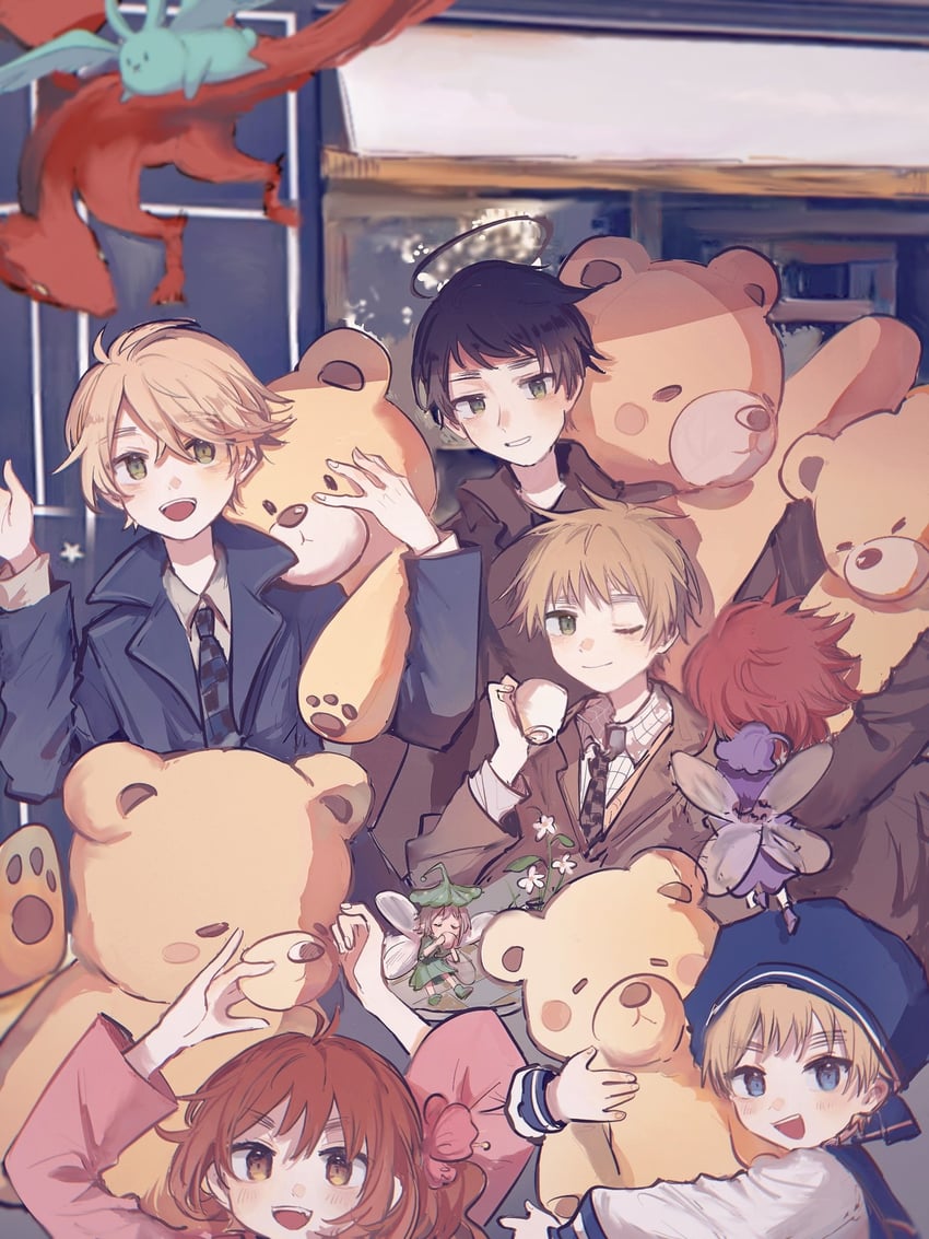 united kingdom, sealand, scotland, principality of wy, wales, and 1 more (axis powers hetalia) drawn by woshifoufou