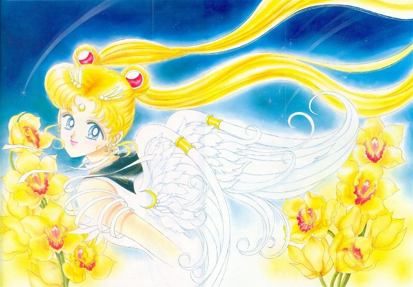 tsukino usagi and sailor moon (bishoujo senshi sailor moon) drawn by takeuchi_naoko