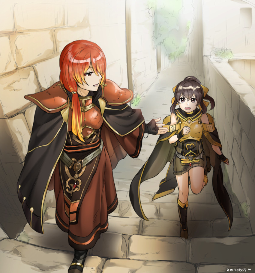 delthea and luthier (fire emblem and 1 more) drawn by futabaaf