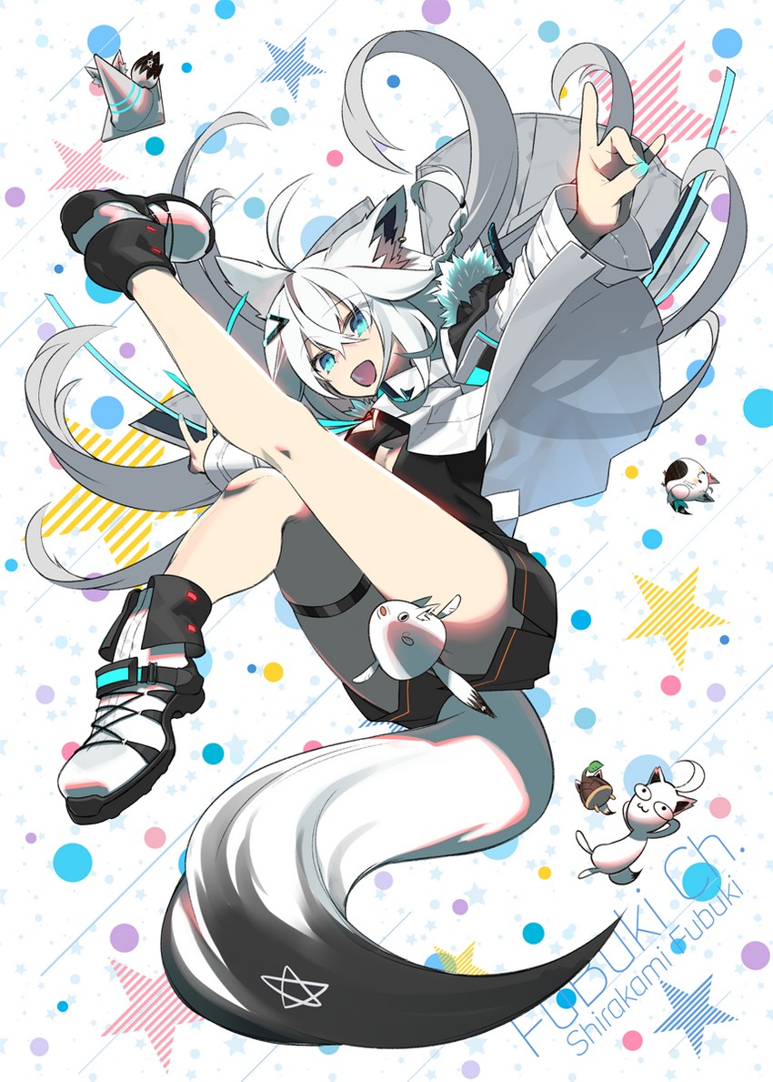 shirakami fubuki (hololive) drawn by negi_(ulog'be)