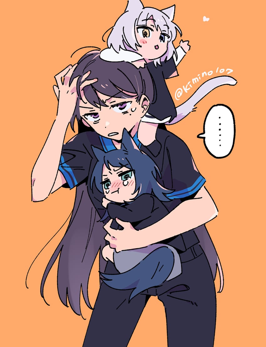 shiina taki, yahata umiri, and kaname raana (bang dream! and 1 more) drawn by kimino_tomonari