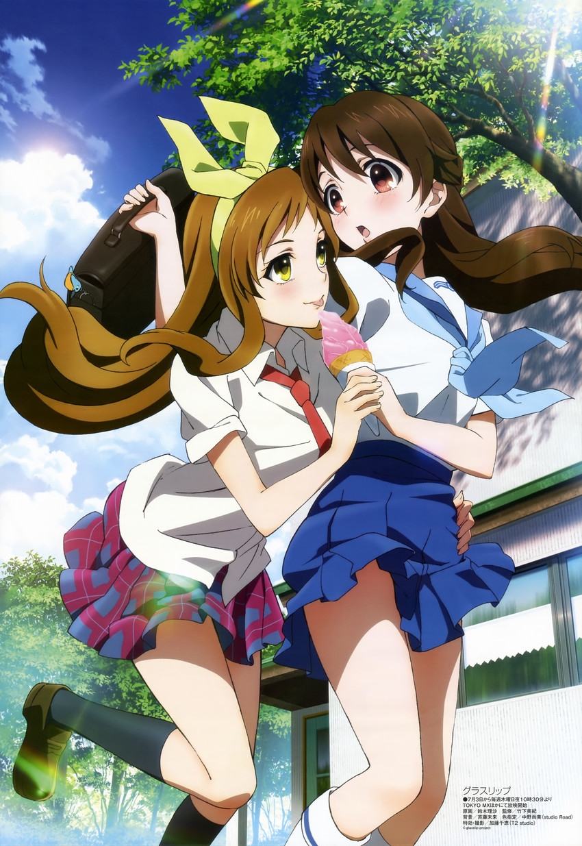 takayama yanagi and fukami touko (megami magazine and 1 more) drawn by suzuki_risa_(inuinu_dairi)