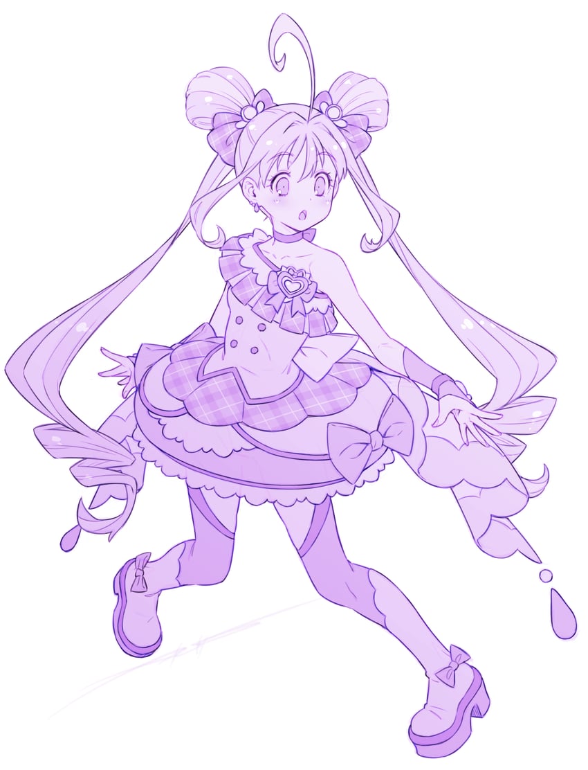 shigure kokoro and cure kyunkyun (precure and 1 more) drawn by kazuma_muramasa