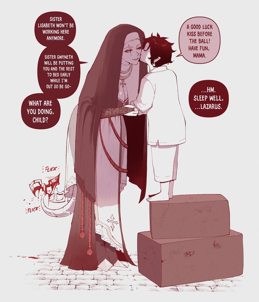 sister almonde and lazarus (original and 1 more) drawn by nyantcha
