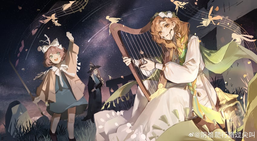 willow, flutterpage, and tooth fairy (reverse:1999) drawn by tong_bei_wangu_chen