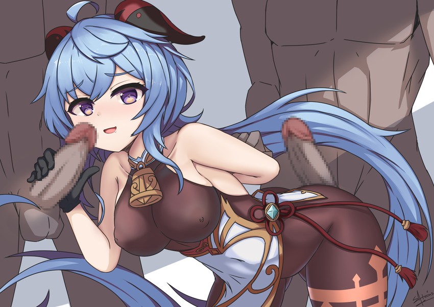 ganyu (genshin impact) drawn by sato_art