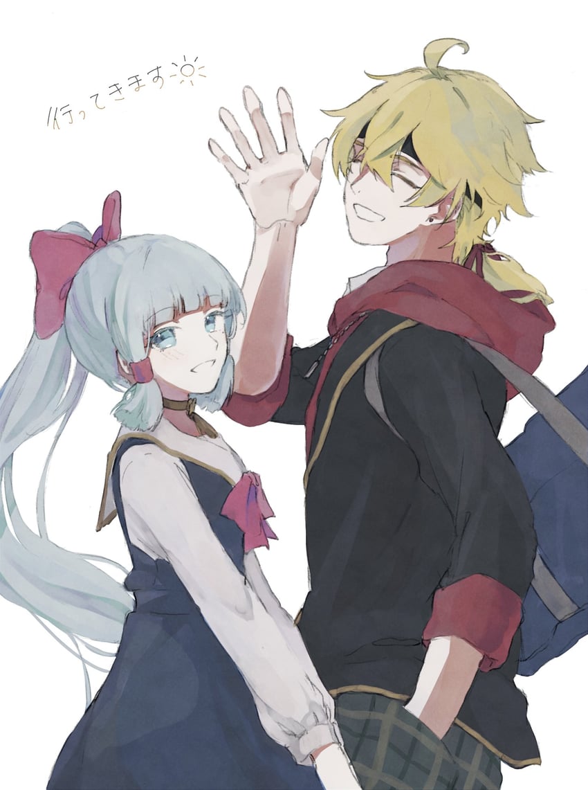 kamisato ayaka and thoma (genshin impact and 1 more) drawn by 10hu8