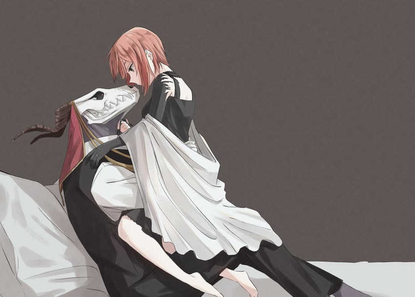 hatori chise and elias ainsworth (mahou tsukai no yome) drawn by delfuze