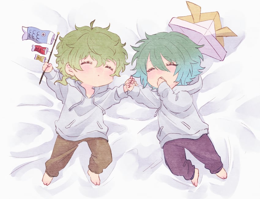 hiyori sou and midori (kimi ga shine) drawn by uououoon