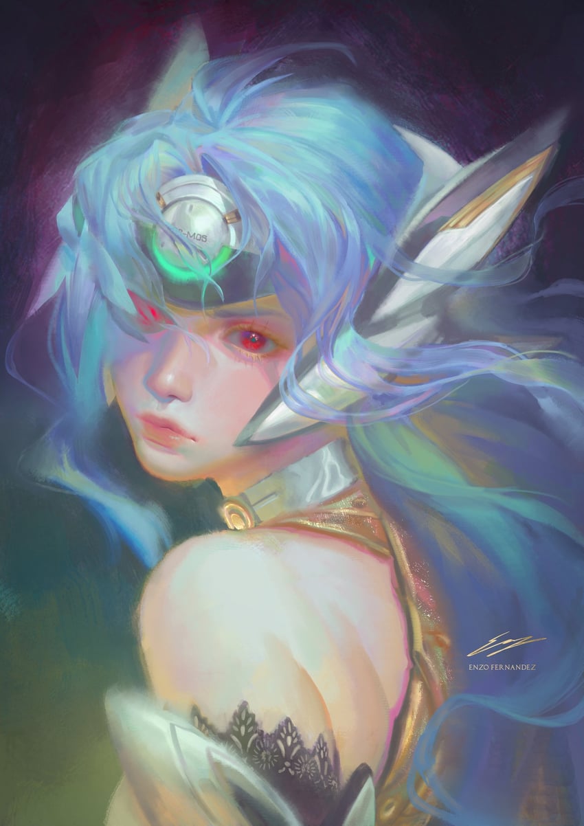 kos-mos (xenosaga and 1 more) drawn by enzo_fernandez