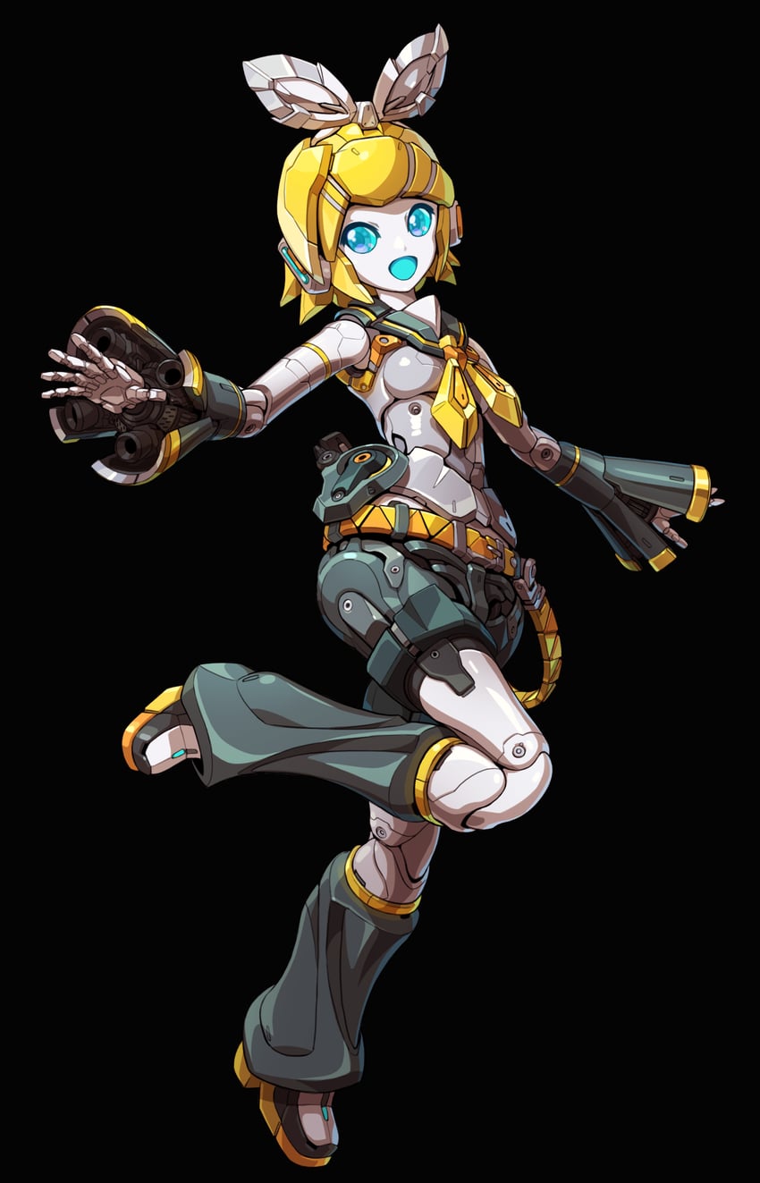 kagamine rin (vocaloid and 1 more) drawn by taedu