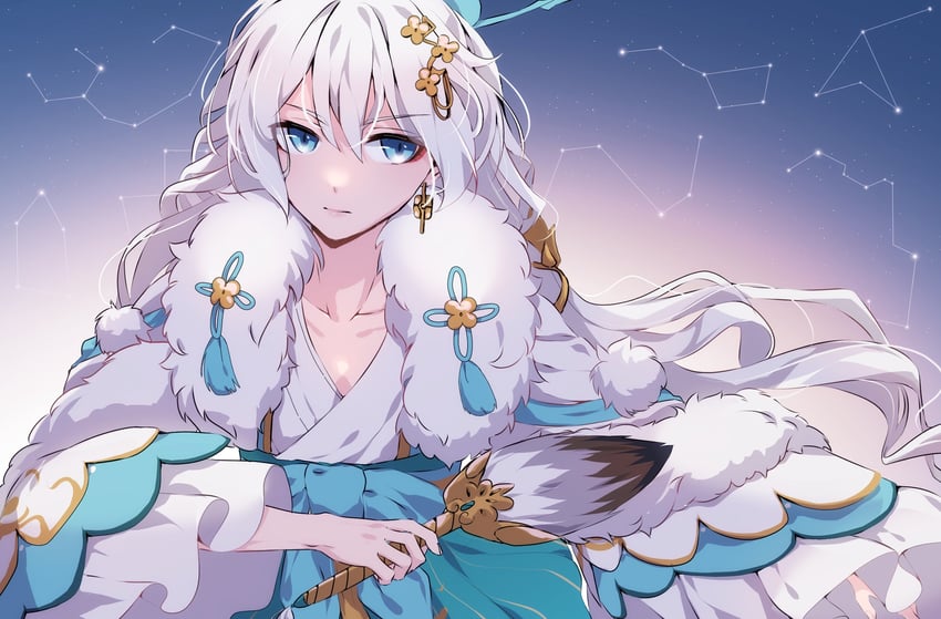 theresa apocalypse and zhuge kongming (honkai and 1 more) drawn by aer007580