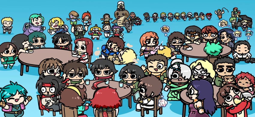suletta mercury, char aznable, cagalli yula athha, athrun zala, lacus clyne, and 44 more (gundam and 20 more) drawn by afei_(sfma3248)