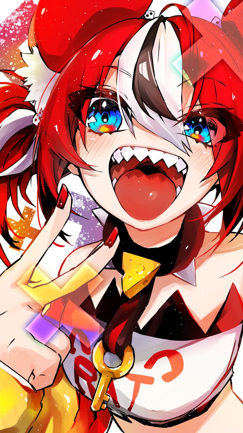 hakos baelz (hololive and 1 more) drawn by nez_n