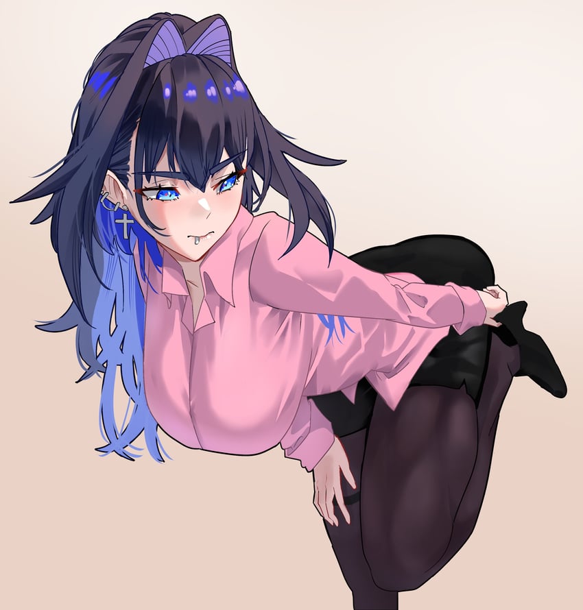 ouro kronii (hololive and 1 more) drawn by daaku_(koizumi_arata)