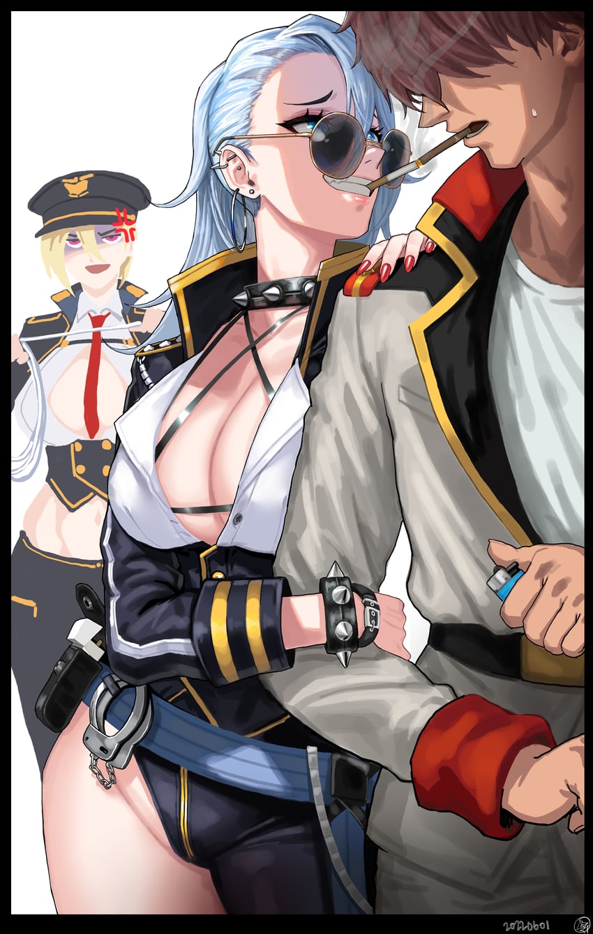 commander, sadius of retribution, and sonia of devastation (last origin) drawn by sukai