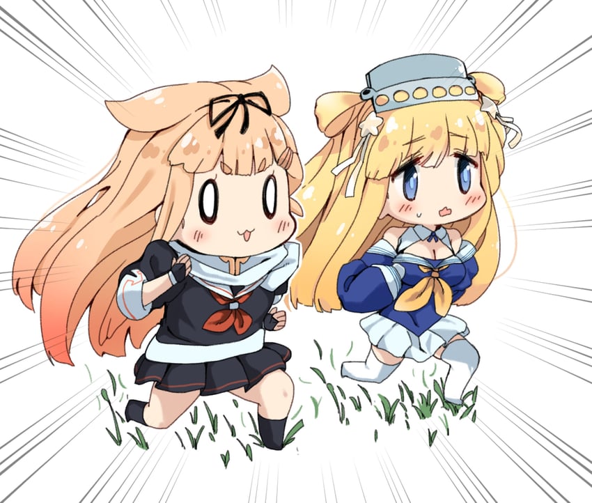 yuudachi, yuudachi kai ni, fletcher, and fletcher kai (kantai collection) drawn by dyson_(edaokunnsaikouya)