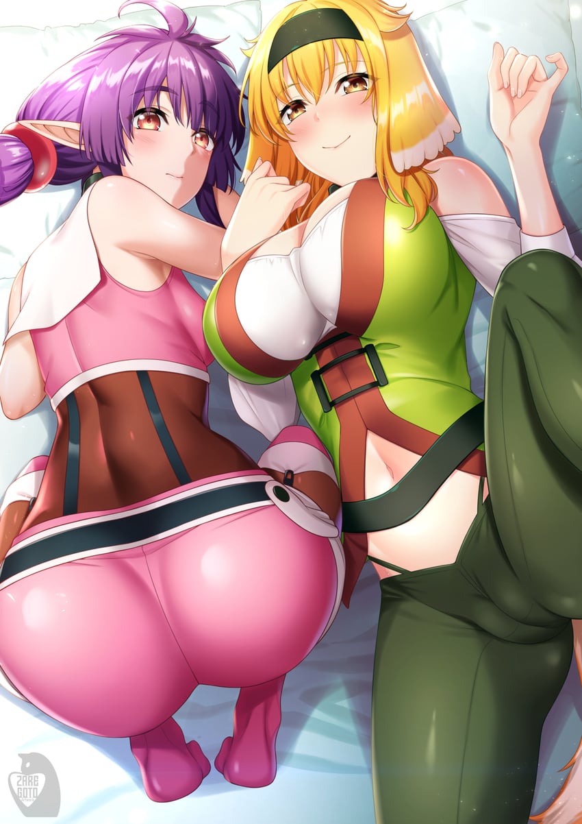roxanne and sherry (isekai meikyuu de harem wo) drawn by zaregoto_tsukai_no_deshi
