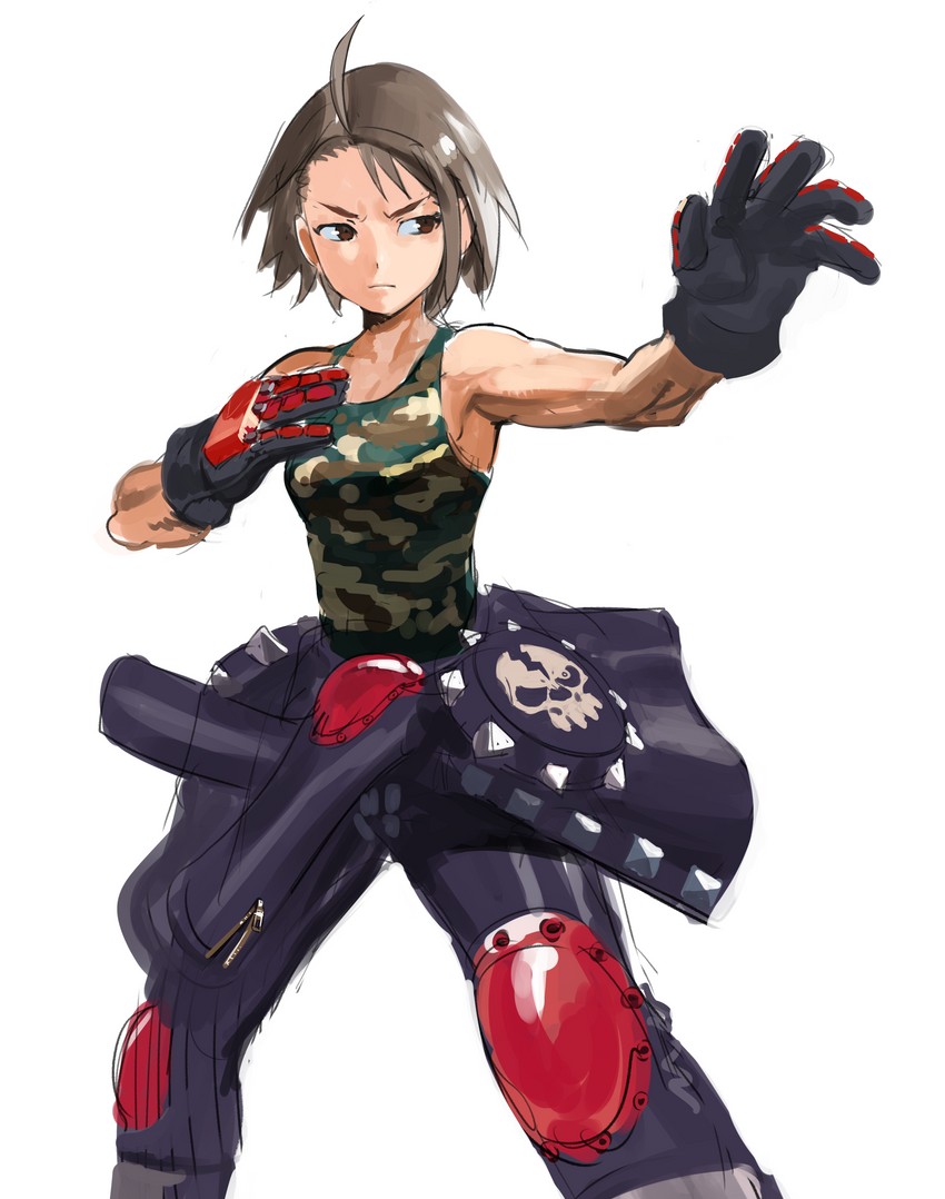 kazama akira (street fighter and 2 more) drawn by unknownid