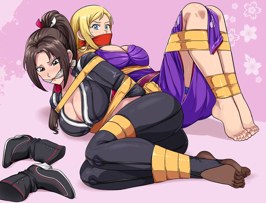 shiranui mai and b. jenet (fatal fury and 1 more) drawn by lost_one_zero