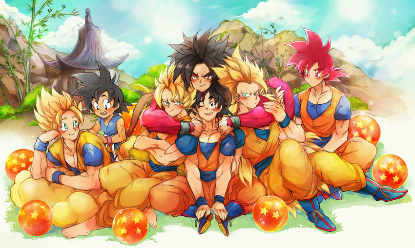 son goku (dragon ball and 2 more) drawn by hano_(hanos91)