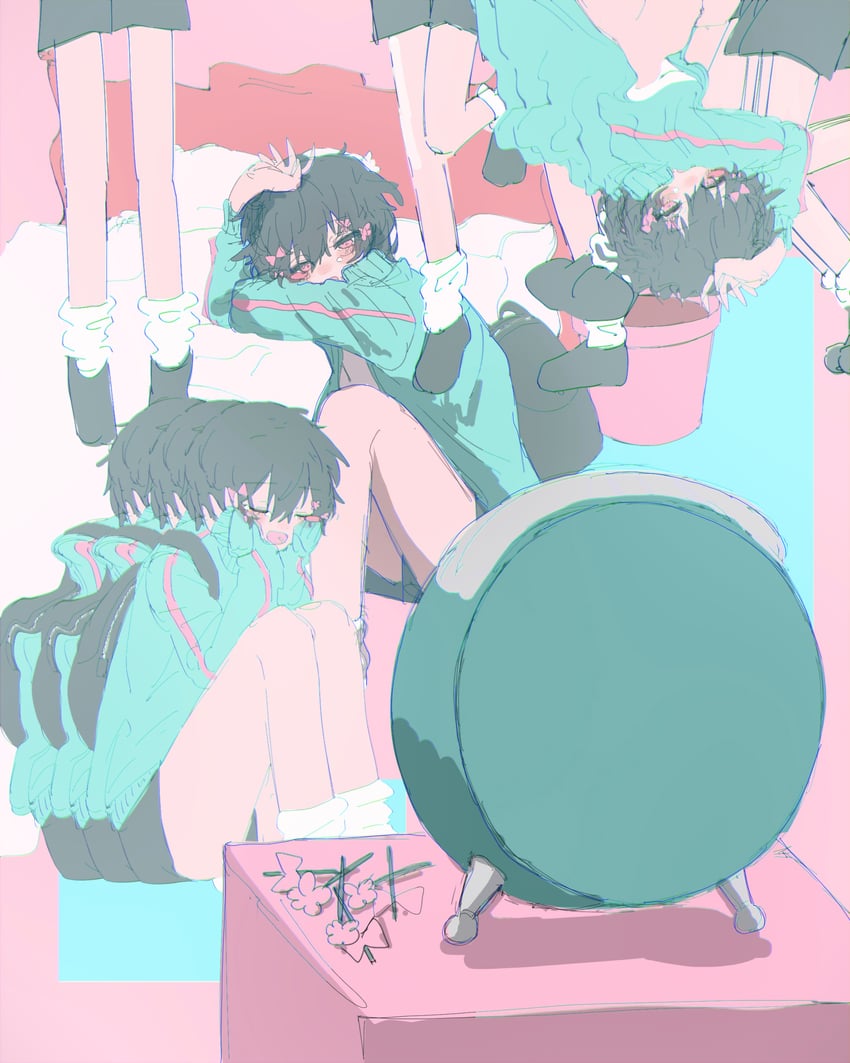 kurari-chan (iyowa girls and 1 more) drawn by h44ne1