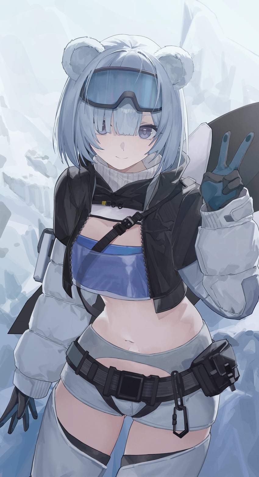 aurora and snowshine (arknights and 1 more) drawn by xuegao_ice