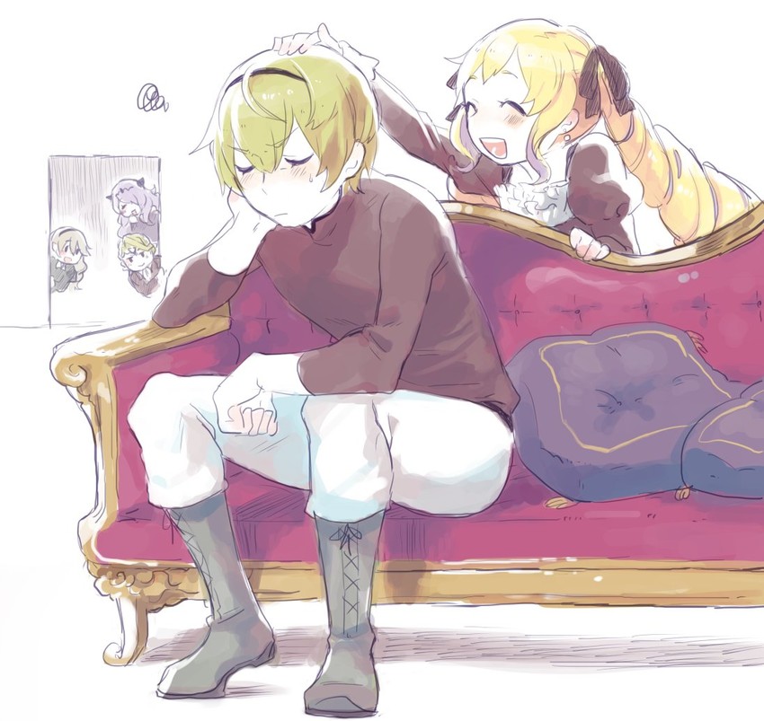 female corrin, camilla, elise, leo, and xander (fire emblem and 1 more) drawn by aisutabetao