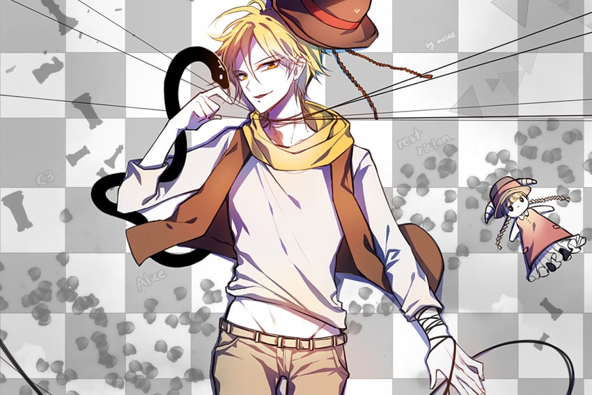 alicein mikuni and doubt doubt (servamp) drawn by melde_(geranium_js)