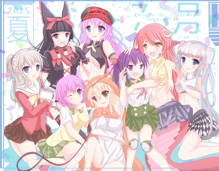 alisa ilinichina amiella, momo velia deviluke, miia, tomori nao, rory mercury, and 3 more (to love-ru and 8 more) drawn by dai_jijie