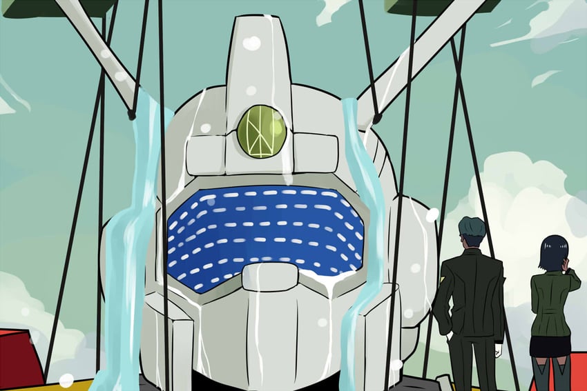 challia bull, comoli harcourt, and ideon (gundam and 2 more) drawn by nishi_koutarou