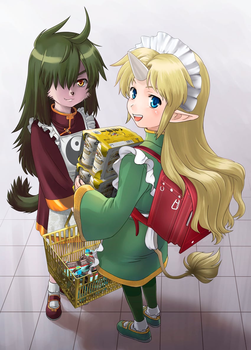 kirin and konton (futaba channel and 1 more) drawn by tooo