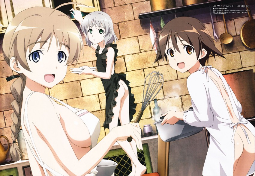 sanya v. litvyak, miyafuji yoshika, and lynette bishop (world witches series and 2 more) drawn by yamakawa_kouji