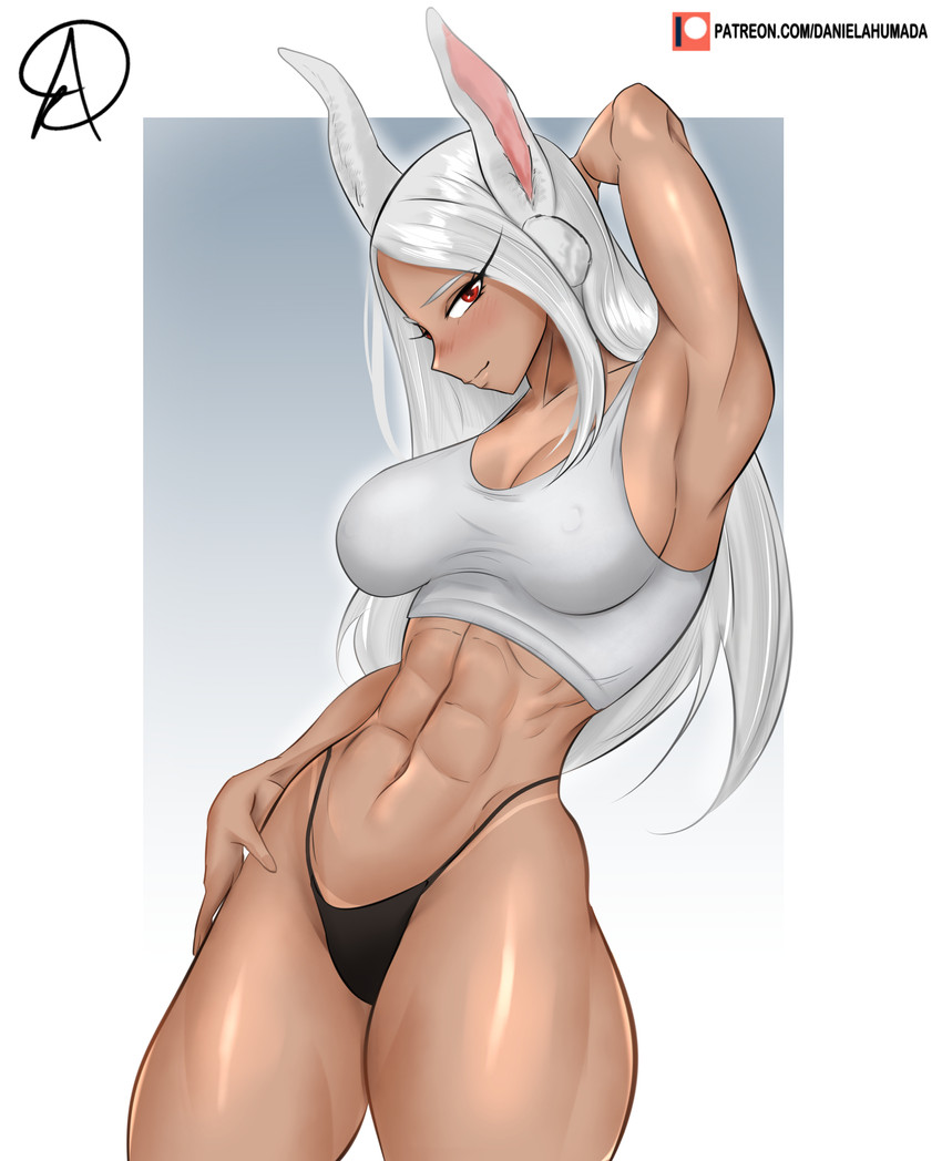 mirko (boku no hero academia) drawn by almualim