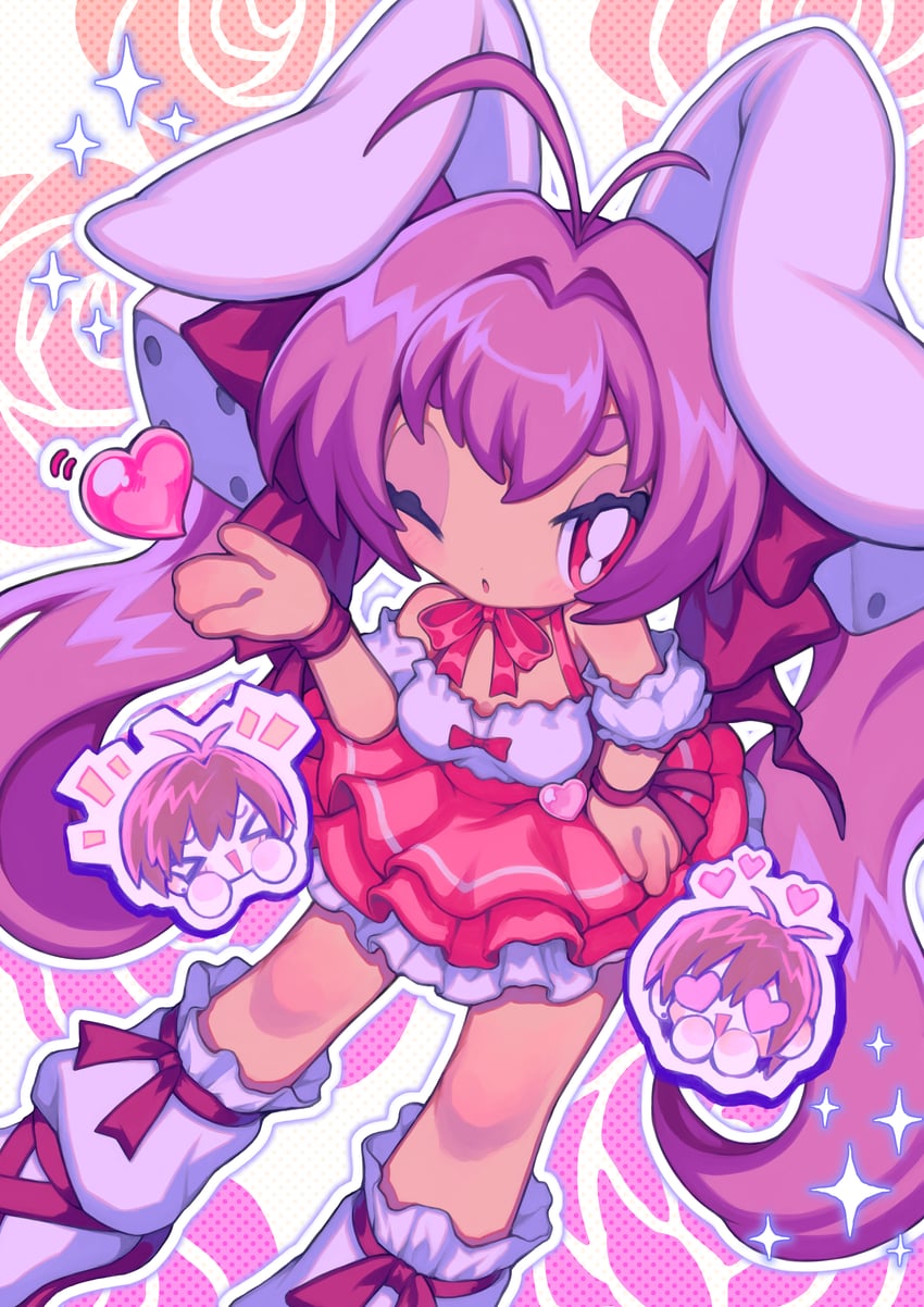 usada hikaru and minagawa takurou (di gi charat) drawn by naco_artworks