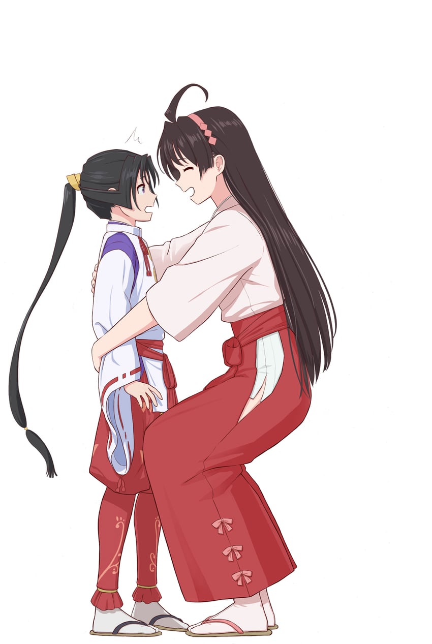 houjou tokiyuki and mochizuki ayako (nige jouzu no wakagimi) drawn by mizuno_(pixiv31352320)
