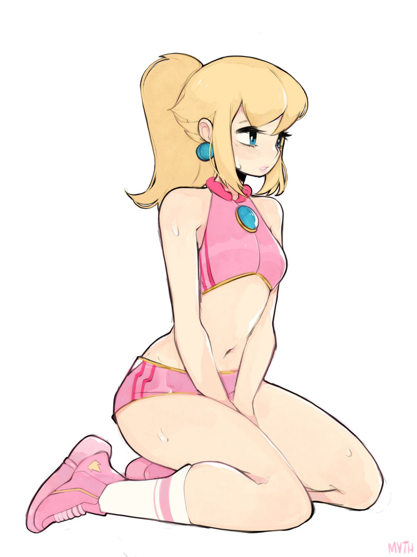 princess peach (mario and 1 more) drawn by mythrunadraw