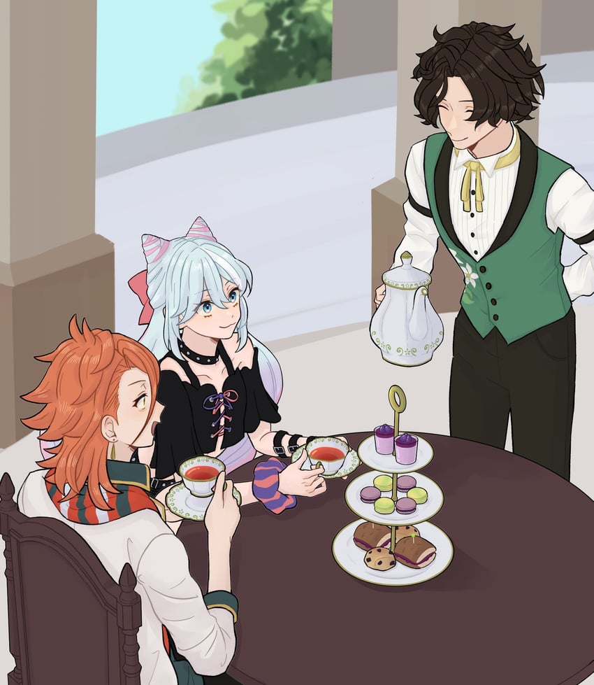 rosado, pandreo, and louis (fire emblem and 1 more) drawn by hahm0106