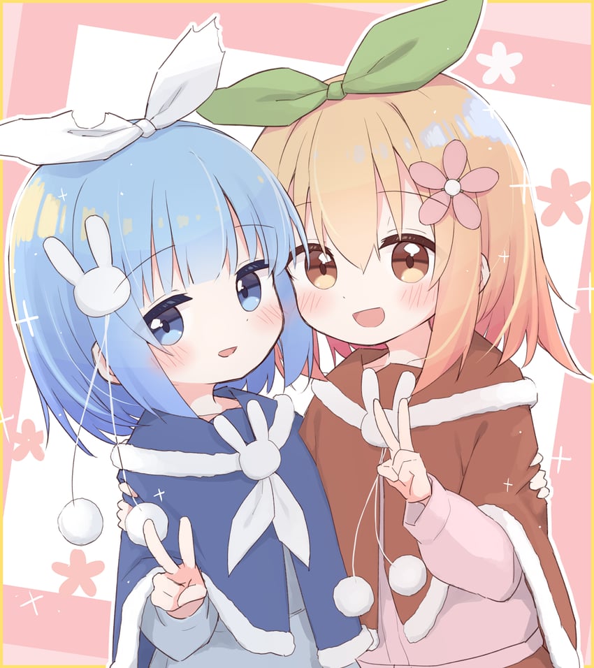 kurase haruka and yoshiha yuki (original) drawn by yuune_(ayanepuna)