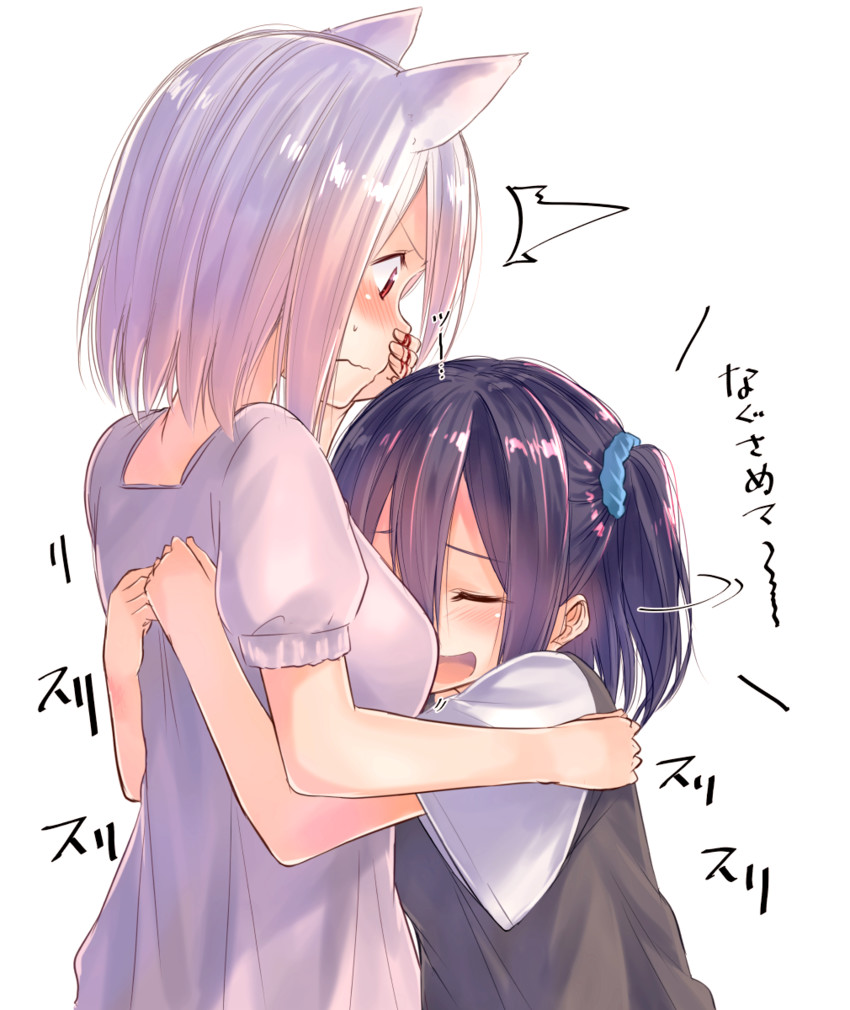 suzunari shizuku and suzunari arare (original) drawn by yuki_arare