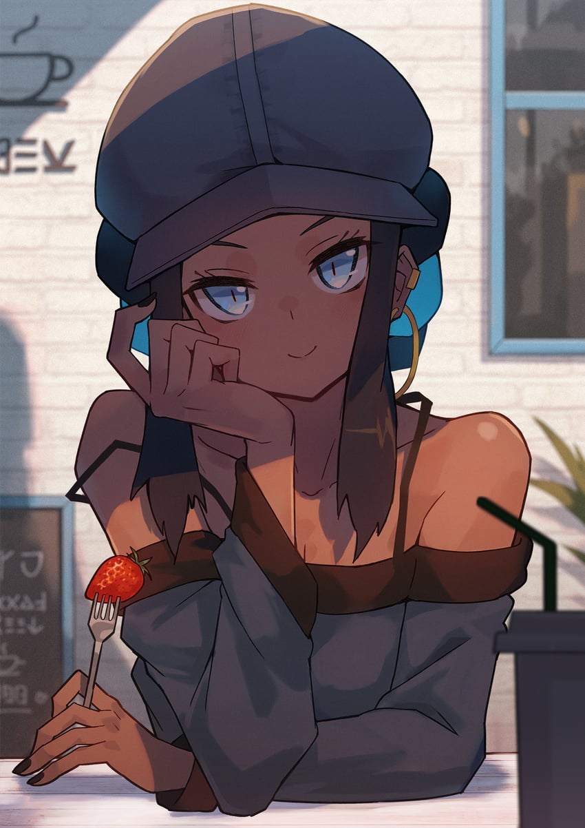 nessa (pokemon and 1 more) drawn by katsu_(katsupainter)