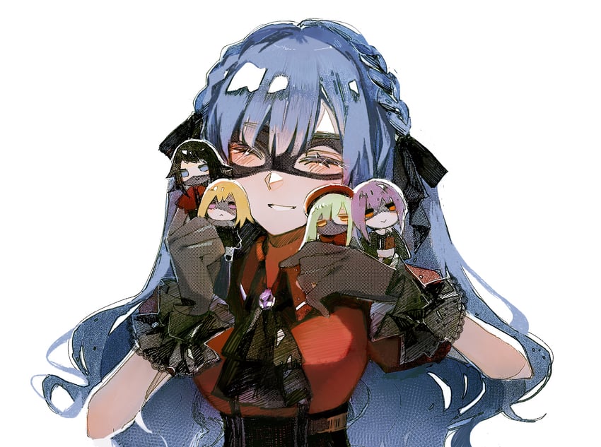 togawa sakiko, yahata umiri, misumi uika, oblivionis, yuutenji nyamu, and 3 more (bang dream! and 1 more) drawn by reiboubyou
