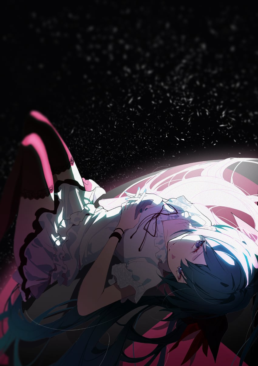 hatsune miku (vocaloid and 2 more) drawn by indai_(3330425)