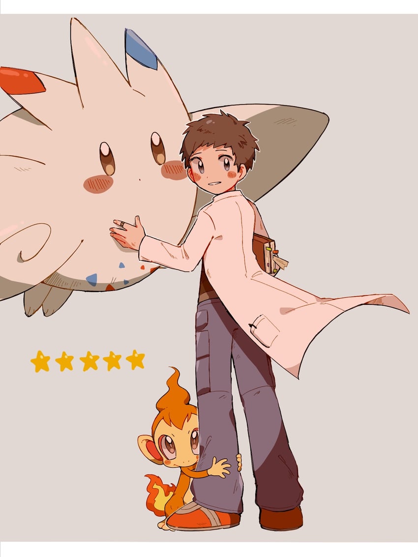 lucas, chimchar, and togekiss (pokemon and 1 more) drawn by petoke