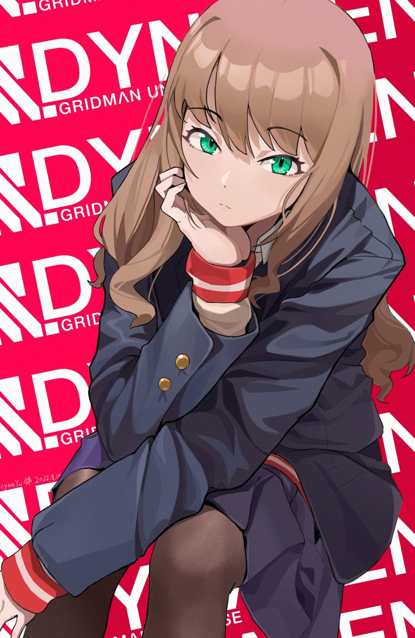 minami yume (gridman universe and 1 more) drawn by cyan_yu