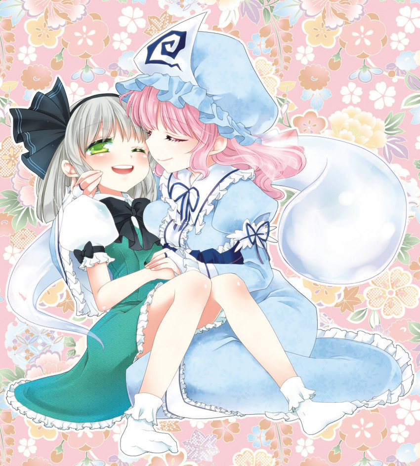 konpaku youmu and saigyouji yuyuko (touhou) drawn by koruri