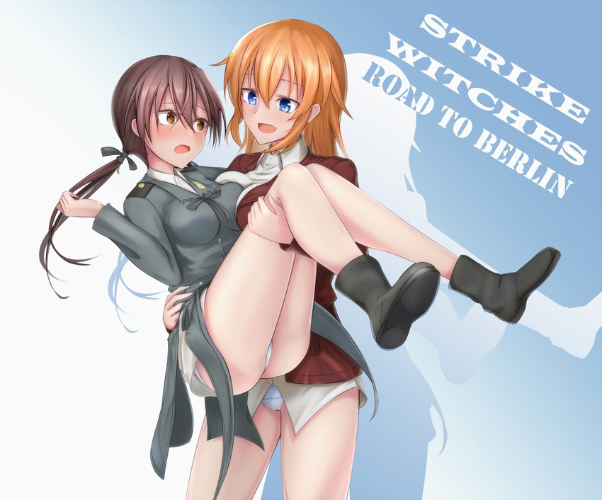 gertrud barkhorn and charlotte e. yeager (world witches series and 1 more) drawn by tooto_(ryuto333)